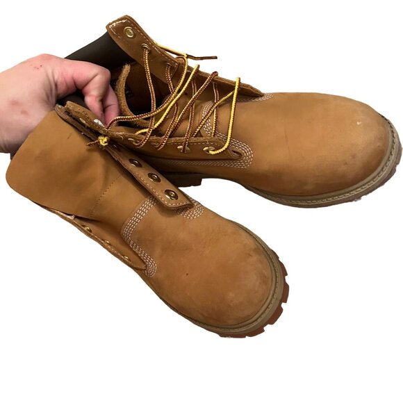 Timberland Tan Size 4 Kids Boots Nubuck Classic Brown - Picture 2 of 10